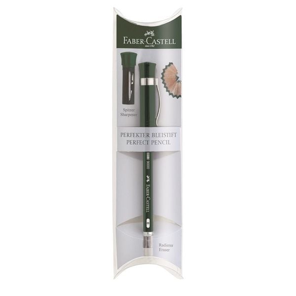 Faber-Castell CASTELL 9000 - Penna - B - med radergummi