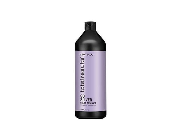 MATRIX Total Results Color Obsessed So Silver Shampoo vaaleille ja harmaille hiuksille 1000ml