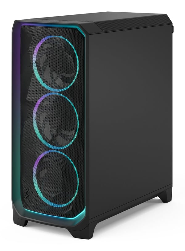 Fractal Design Meshify 3 chassi E-ATX Ambience Pro RGB svart TG, lätt tonat