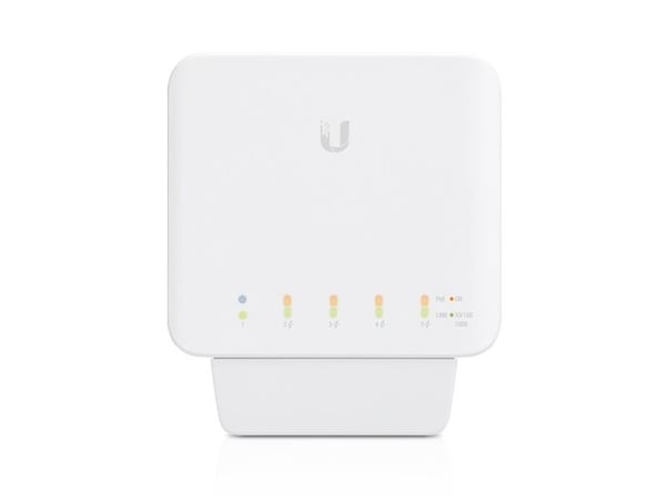 Ubiquiti UniFi Switch USW-FLEX - Switch - Styrt - 4 x 10/100/1000 (PoE) + 1 x 10/100/1000 (PoE++) - veggmonterbar, stangmonterbar - PoE++ (46 W) (e...