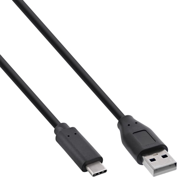 InLine 35735 USB-C til USB-A-kabel, 5 m, USB 2.0, 0,48 Gbit/s, svart
