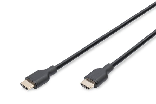 DIGITUS - Ultra High Speed - HDMI-kabel med Ethernet - HDMI hann til HDMI hann - 1 m - trippel beskyttelse - svart - 8 K 60 Hz (7680 x 4320) støtte