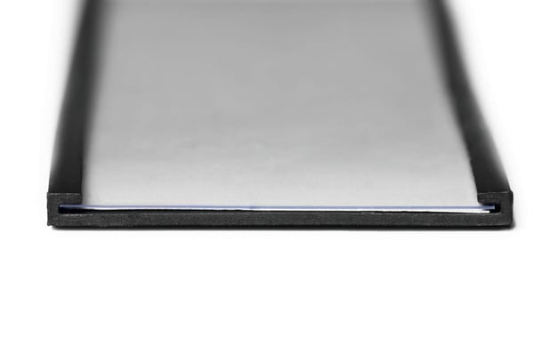 Etikettipidike c-profiili magneettinen 200x20 mm - 5 kpl/pakkaus