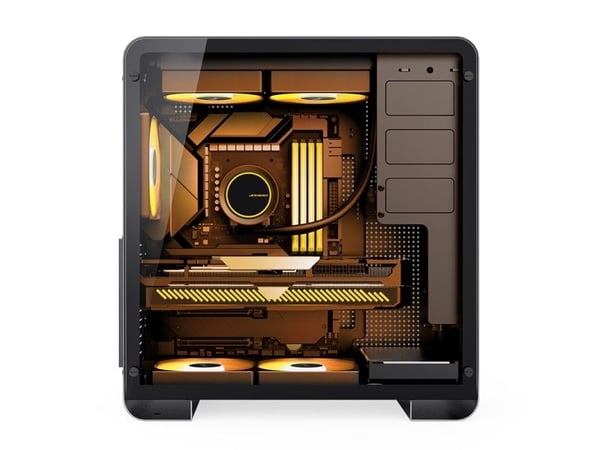 Jonsbo U4 PRO, Midi Tower, PC, Sort, ATX, ITX, Mini-ATX, Stål, Herdet glass, Spilling