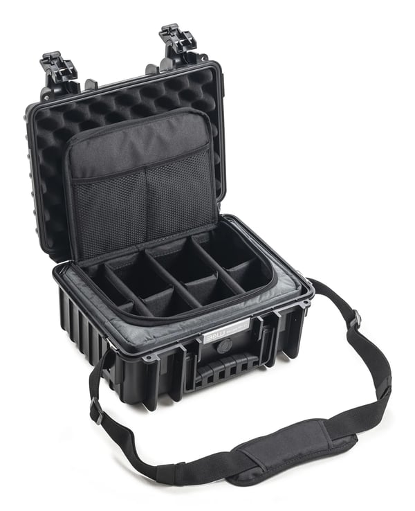 B&W Cases PP.117.TEX, Hårt fodral, Svart, Polypropylen (PP), Monokromatiskt, 11,7 l, -30 - 80 ° C