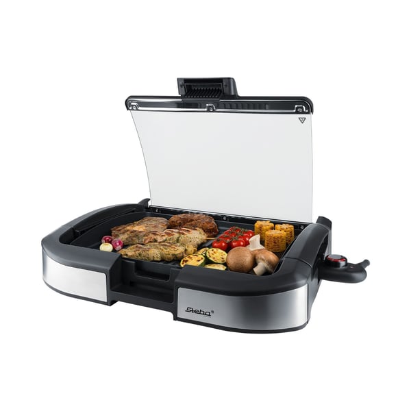 Steba VG 195, 2200 W, Grill, Elektrisk, 400 x 290 mm, Bordsskiva, Nät + platta