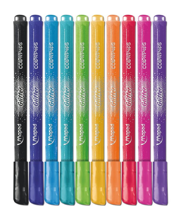 Maped Color’Peps 847110 kimalletussit 10 väriä, pyöreä kärki 2,8 mm