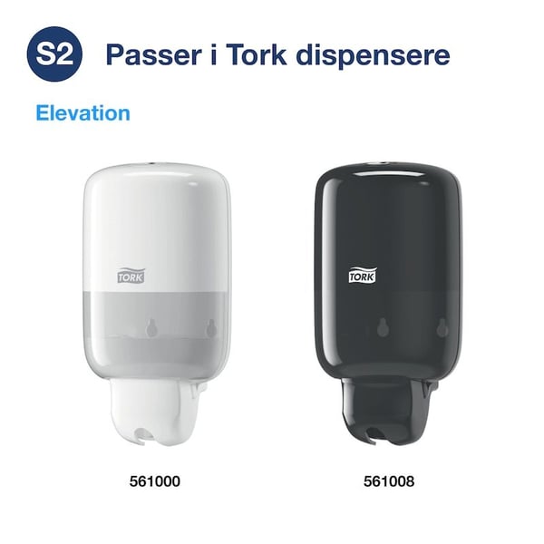 Bodylotion Tork S2, uparfymert 400 ml - (8 stk. x 400 ml per kartong)