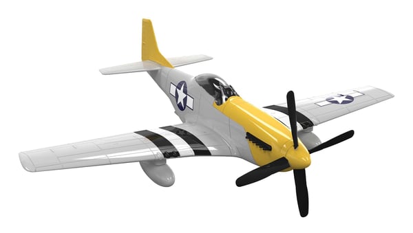Airfix J6016, Luftfarkostmodell med fast vinge, Monteringssats, Mustang P-51D, Alla, Plast, 38 styck
