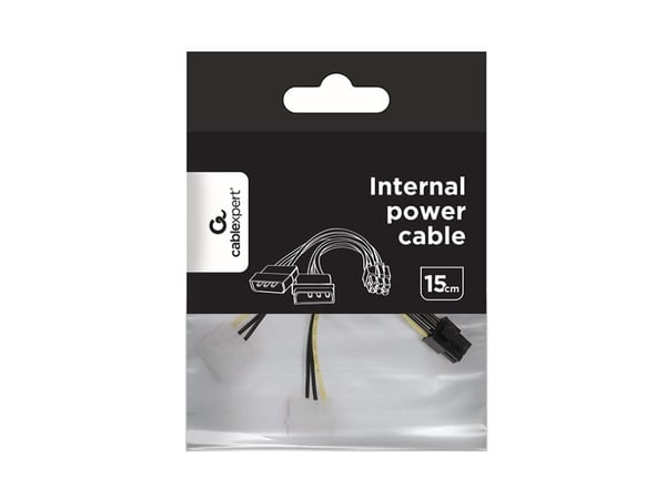 Gembird CC-PSU-6 - Strømadapter - 3 pin internstr (hann) til 6-pins PCIe-strøm (hann)
