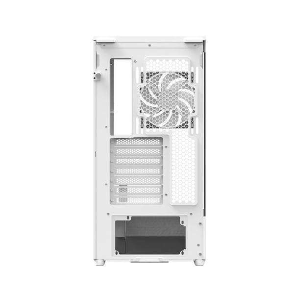 AeroCool P500A-WT-v1 midtowerchassi ATX, vit, härdat glas x2