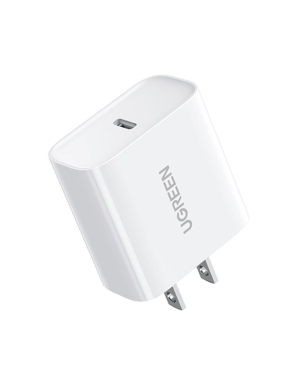 Ugreen - Strømadapter - 18 watt - PD 3.0, QC 4.0 (24 pin USB-C) - hvit - Europa
