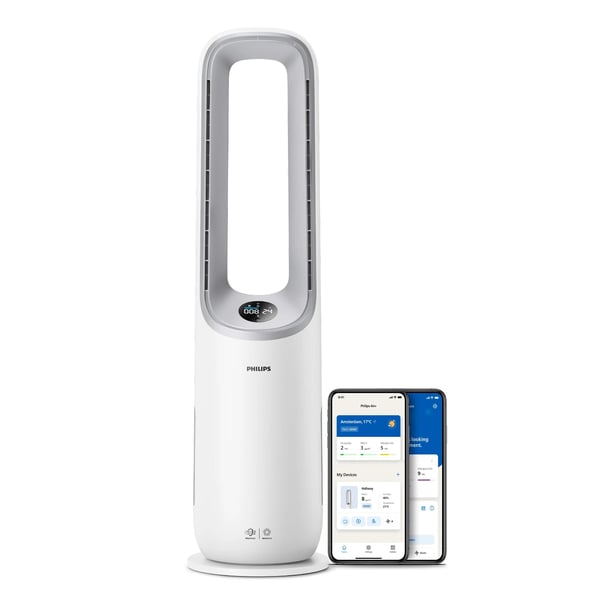 Philips Series 7000 AMF765 - Bladlös kylfläkt/renare - golvstående - cloud white/light gray