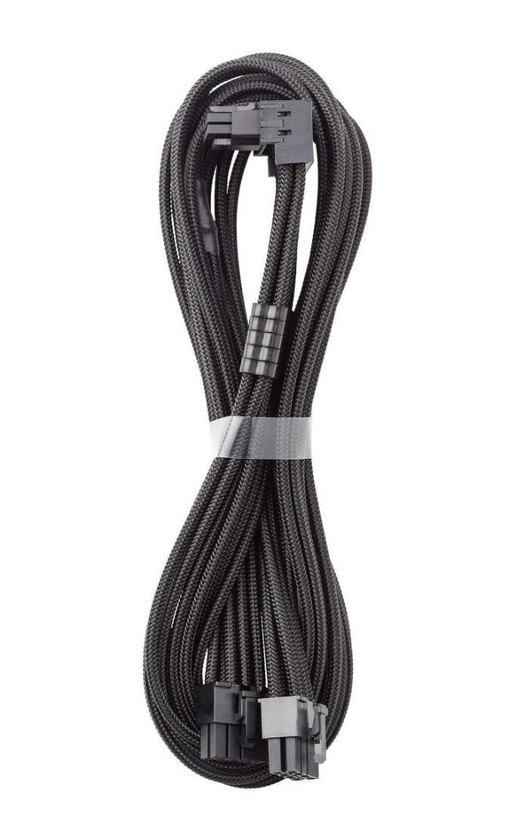 CableMod C-Series Pro tilkoblingskabel - Variant A, 90°, 16-Pin til 2x8-Pin PCIe, sort