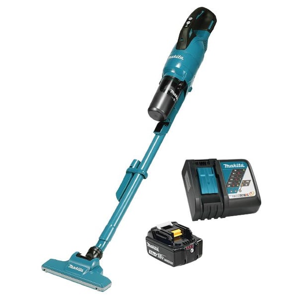Makita DCL286FRF sladdlös dammsugare 100 W 0,25 L 2-i-1, svart/blå