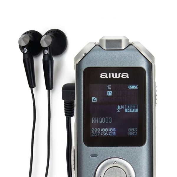 Aiwa DVR-M700, 275 h, MP3, WAV, OLED, USB, USB Type-C, Litium