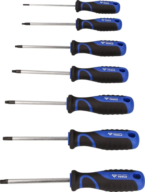 KS TOOLS Werkzeug-maschinen GmbH skrutrekkersett, 7 deler, Torx-profil (BT034007)