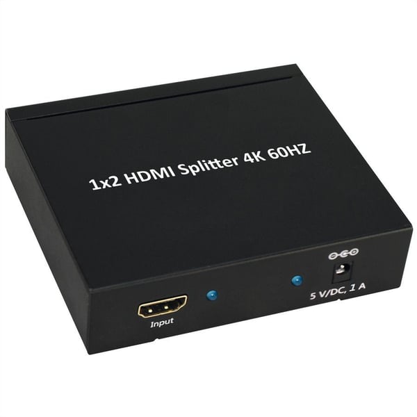 VALUE 14.99.3582, HDMI, 2x HDMI, 4096 x 2160 pikseliä, Musta, Metalli, 4K Ultra HD