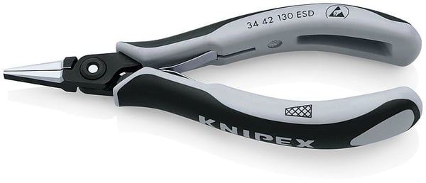 Knipex 34 42 130 ESD, tang, stål, svart, grå, 130 mm, 61 g