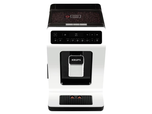 Krups Evidence EA8911, Espressomaskin, 2,3 l, Kaffe bønner, Innebygd kaffekvern, 1450 W, Sort, Hvit Krups Evidence EA8911, Espressomaskin, 2,3 l, Kaffe bønner, Innebygd kaffekvern, 1450 W, Sort, Hvit