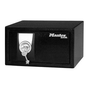 MASTER LOCK X031ML, Kannettava kassakaappi, Musta, Avain, Terästä, 290 mm, 264 mm