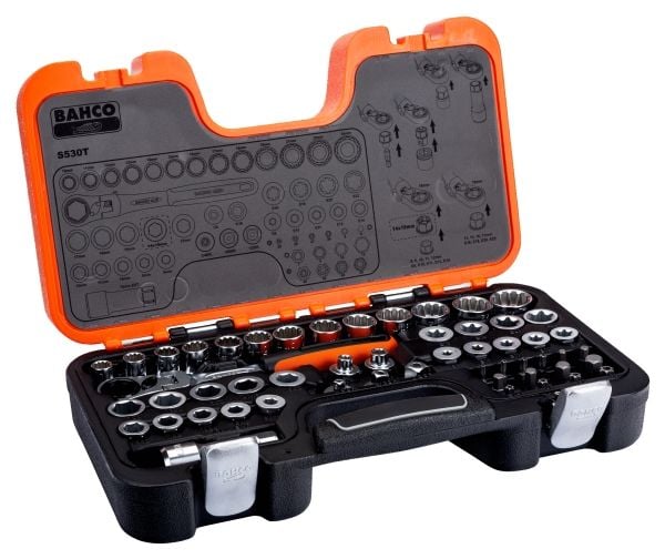 Bahco S530T hylsnyckelsats 53 st.