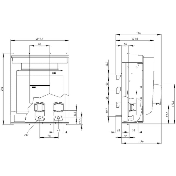 Siemens 3NP1163-1BC12, IP40, 1 stykker, 5,54 kg, 386 mm, 264 mm, 290 mm