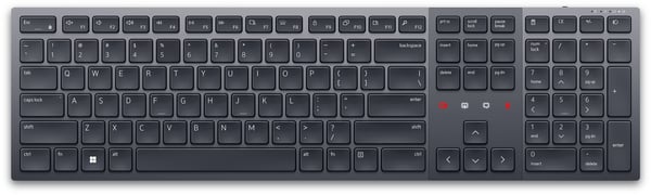Dell KB900 trådløst tastatur 2,4 GHz Bluetooth 5.1, US International, grafitt
