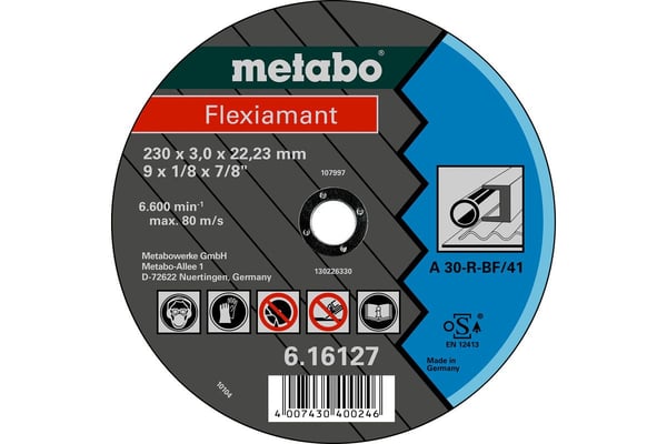 Metabo 616310000 kapskiva 125 mm Flexiamant 2,5 mm 22,23 mm 25 st.