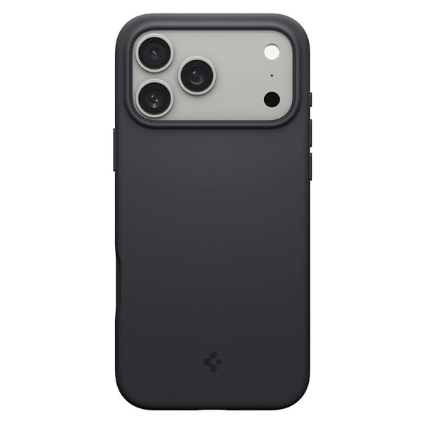 Spigen Silicone Fit (MagFit), Suojus, Apple, iPhone 17 Pro, 16 cm (6.3"), musta