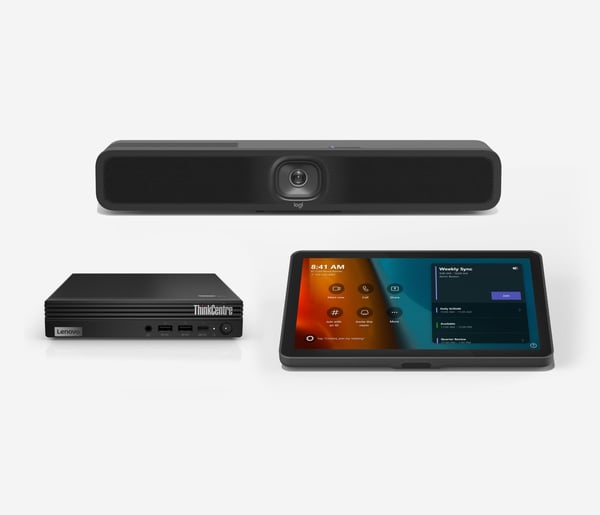 Logitech Entry Level Small Room Solution - Videokonferansesett - Certified for Microsoft Teams Rooms - power adapter included