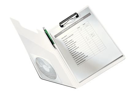 Leitz WOW - Notatbrettmappe - for A4 (210 x 297 mm) - kapasitet: 75 ark - metallisk purpur