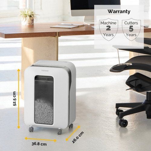 Makulator Fellowes Powershred® LX201 micro-cut 2x12 mm hvid (P-5)