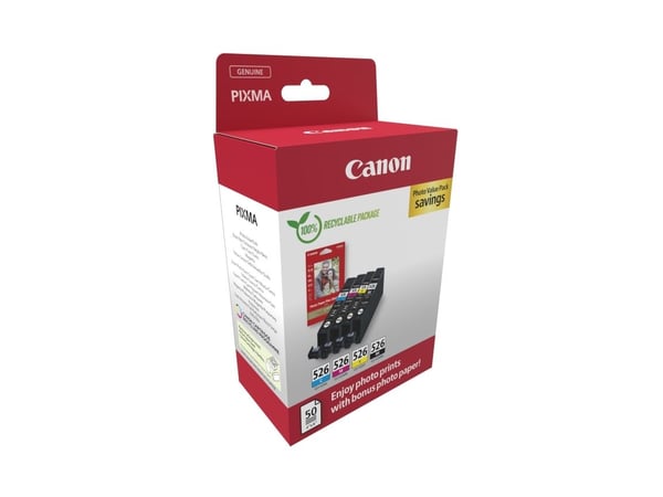 CANON CLI-526 mustekasetti C/M/Y/BK PHOTO VALUE BL