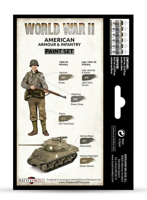 Vallejo 70.203, Assorterte farger, Acryl maling, 17 ml, 1 stykker |