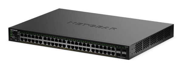 NETGEAR GS348TPv2 - Switch - 2+/L3 Lite - smart - 48 x 10/100/1000 (PoE+) + 4 x SFP - skrivbordsmodell, rackmonterbar - PoE+ (380 W)