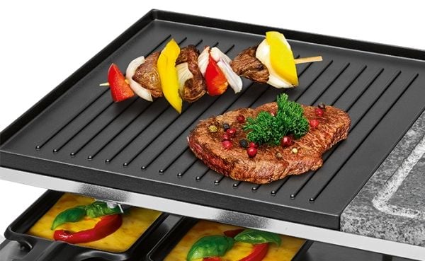 ProfiCook PC-RG 1144 - Raclette/grilli/stegeplade/varm sten - 1,7 kW - rustfrit stål