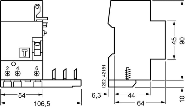 Siemens 5SM23326 FI-blokk A 40 A 0,03 A 400 V