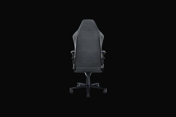 Razer Iskur V2 - Spillestol - ergonomisk - armlener - T-formet - tipping - roterende - plysjtøy - mørk grå