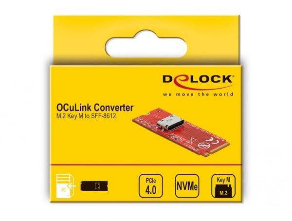 Delock - Grensesnittadapter - M.2 - M.2 NVMe-kort - 64 Gbit/s - PCIe 4.0 x4