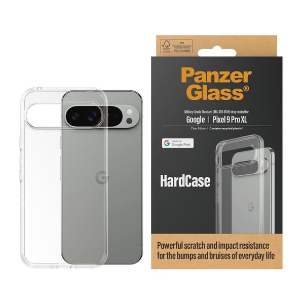 PanzerGlass Google Pixel 9 Pro XL HardCase mobilskal, transparent