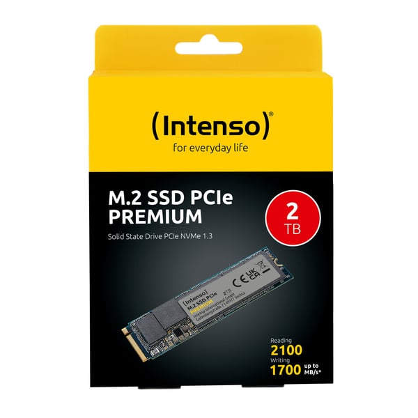 Intenso PREMIUM - SSD - 2 TB - inbyggd - M.2 2280 - PCIe 3.0 x4 (NVMe)
