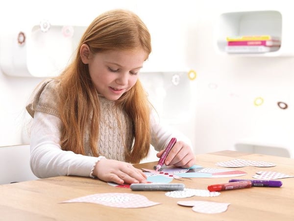 TESA 59988-00000, Glittersats, Blå, Grön, Orange, Rosa, Violett, Gul, 6 färger, Pojke/flicka, 6 styck, Blåsa