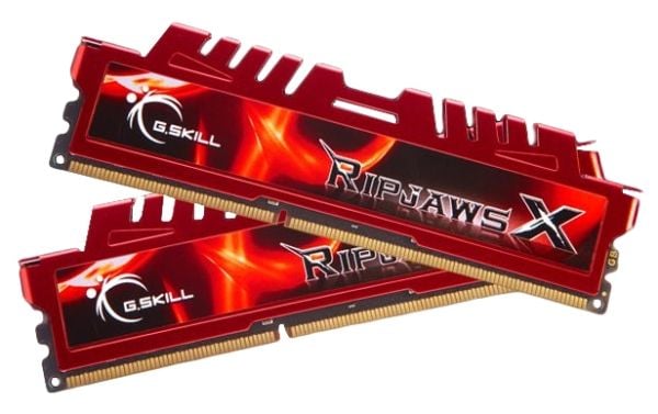 G.Skill Ripjaws-X F3-12800CL9D-8GBXL - DDR3 - sett - 8 GB: 2 x 4 GB - DIMM 240-pin - 1600 MT/s / PC3-12800 - CL9 - 1.5 V - ikke-bufret - ikke-ECC