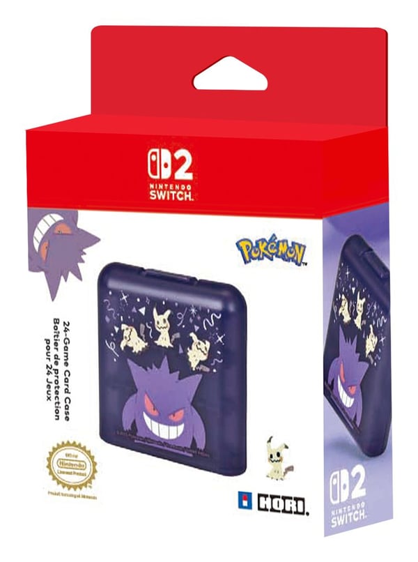 HORI NSX-091E spillkortetui 24 spillkort for Switch, Gengar & Mimikyu