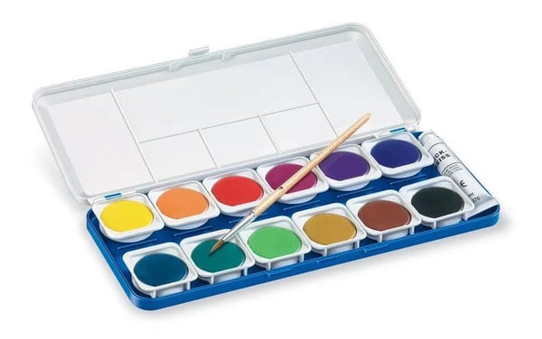 Akvarellfärger Staedtler Noris® Club 888 med 12 ass. färger