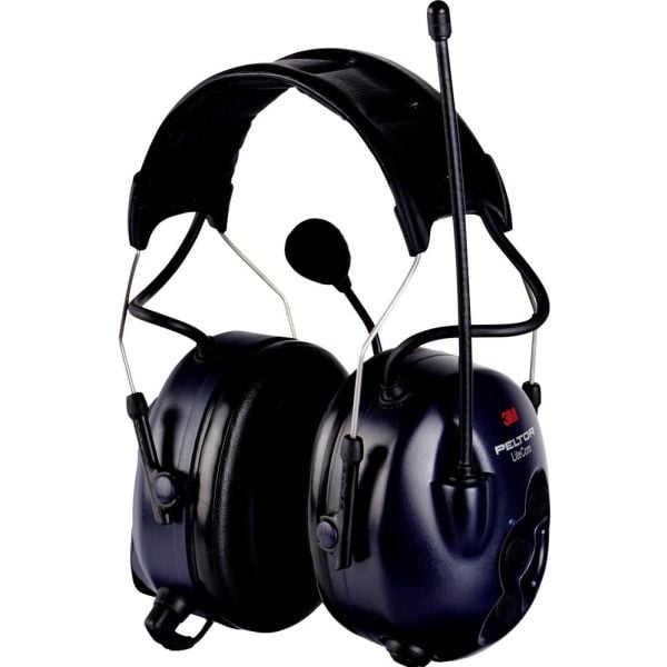 3M Peltor LiteCom MT53H7A4400-EU - Hörlurar med radio - fullstorlek - trådlös - ljudisolerande - svart
