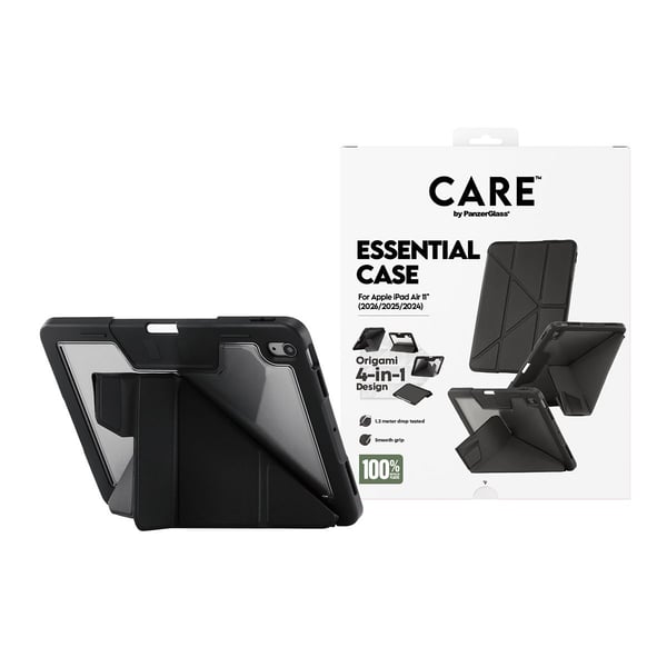 CARE by PanzerGlass TPU Essential Case Black iPad Air 11" (2026/2025/2024)