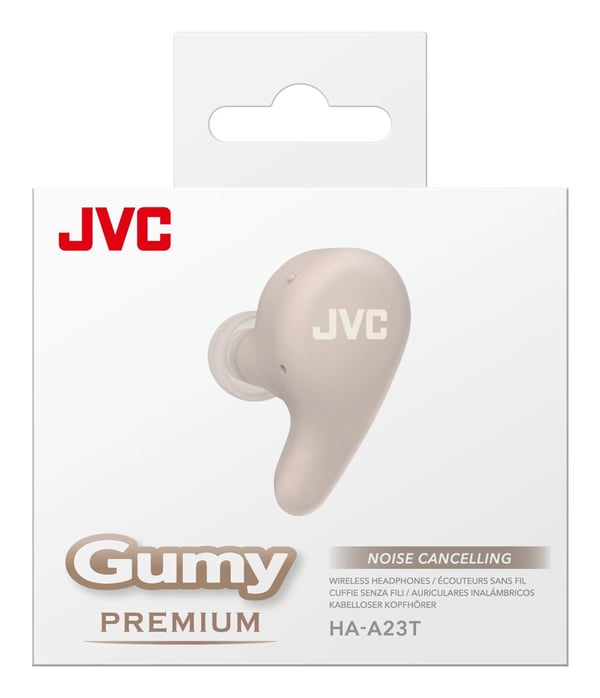 JVC HA-A23T-T-U, True Wireless Stereo (TWS), 20 - 20000 Hz, Samtale/Musikk/Sport/Hverdag, 4,5 g, Hodesett, Beige