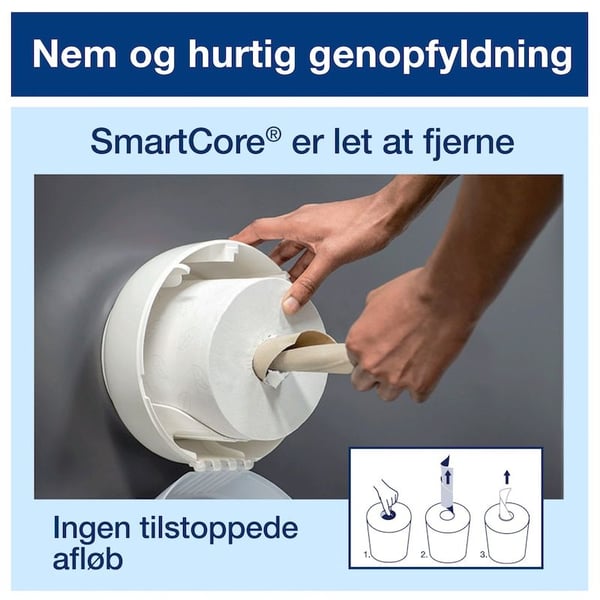 Dispenser Tork T8 SmartOne® Toalettpapir, svart